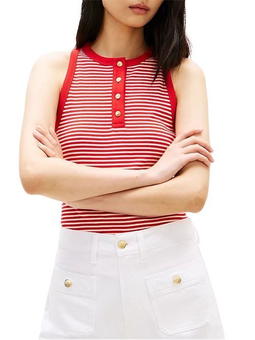 Canotta con bottoni dorati Tommy Hilfiger | T-shirt | WW0WW492510EY