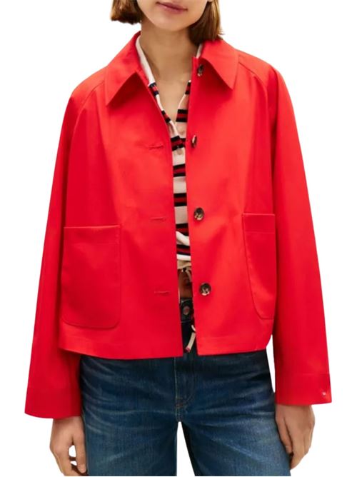 Giacca corta in cotone Tommy Hilfiger | Capispalla | WW0WW49585SNE