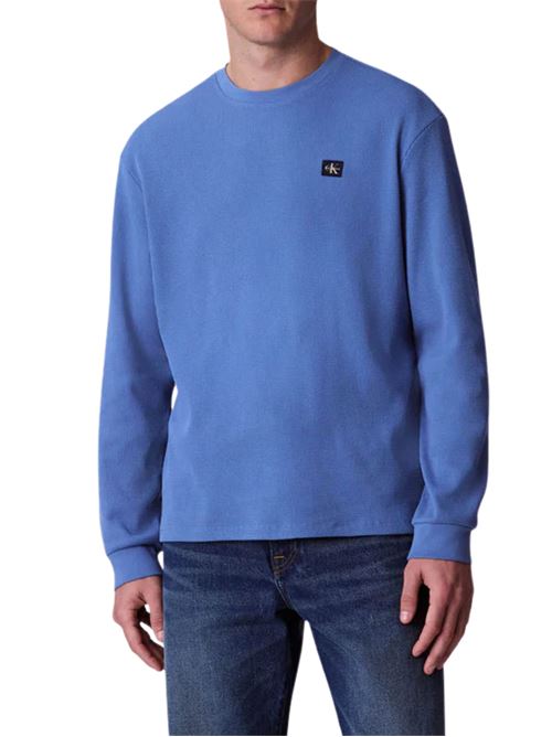 Maglia azzurra in cotone Calvin Klein Jeans | T-shirt | LV040EM2176PU