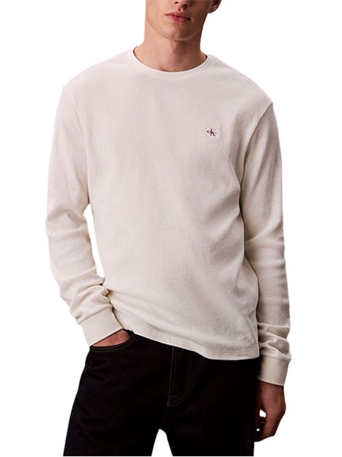 T-shirt manica lunga in cotone Calvin Klein Jeans | T-shirt | LV040EM217YAS