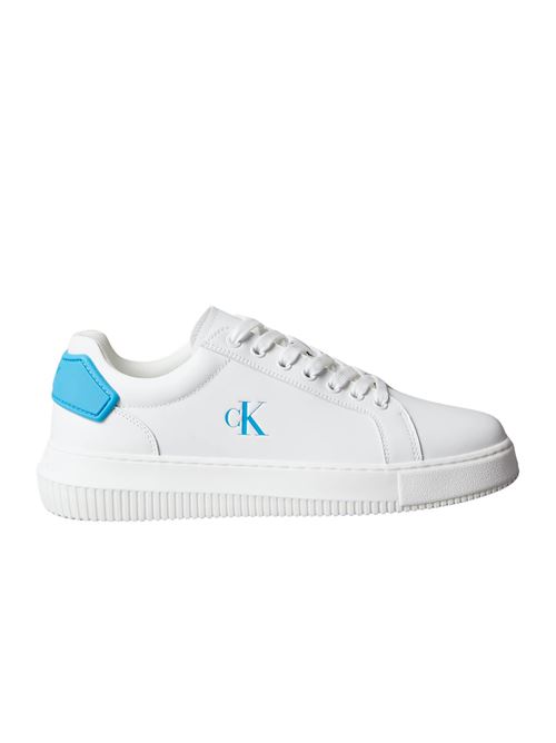 Sneaker uomo bianche in pelle Calvin Klein Jeans | Scarpe | YM0YM012960LE