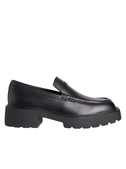 Mocassino donna nero in pelle Calvin Klein Jeans | Scarpe | YW0YW01862BEH