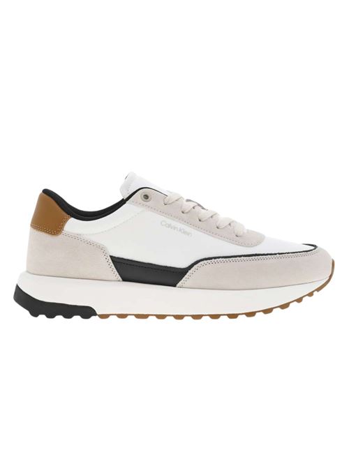 Sneaker uomo beige in pelle Calvin Klein | Scarpe | HM0HM017140I0