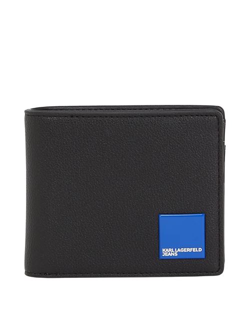 Portafoglio nero in similpelle Karl Lagerfeld jeans | Portafogli | A3M32070999