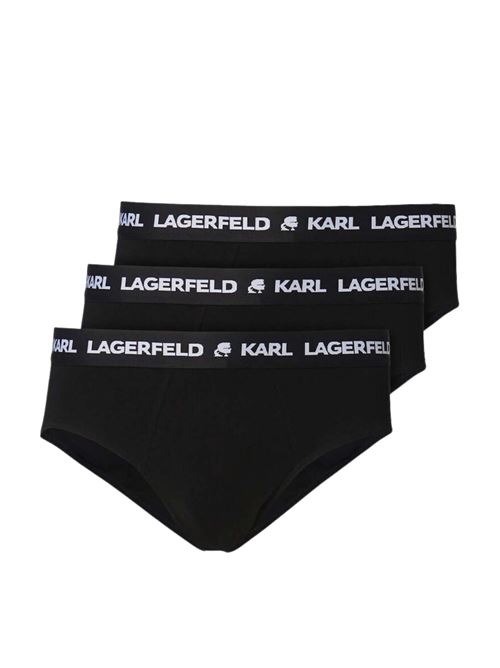 Slip neri in cotone Karl Lagerfeld | Intimo | A1M47152999