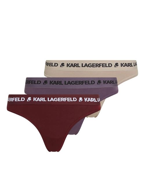 Slip perizoma mix in cotone Karl Lagerfeld | Intimo | A1W471582CJ