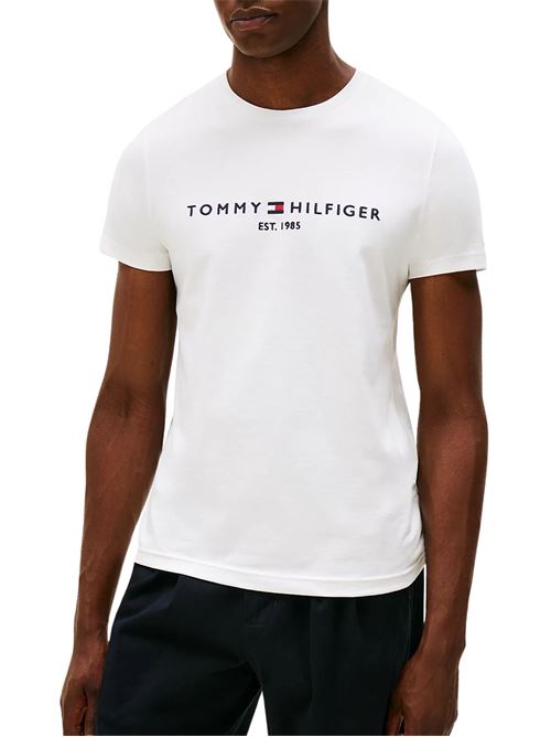 T-shirt bianca in cotone Tommy Hilfiger | T-shirt | MW0MW11465118