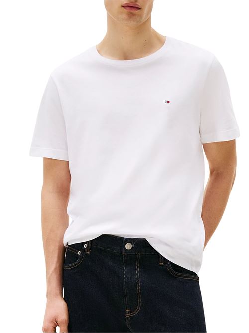 T-shirt bianca in cotone Tommy Hilfiger | T-shirt | MW0MW37267YBR