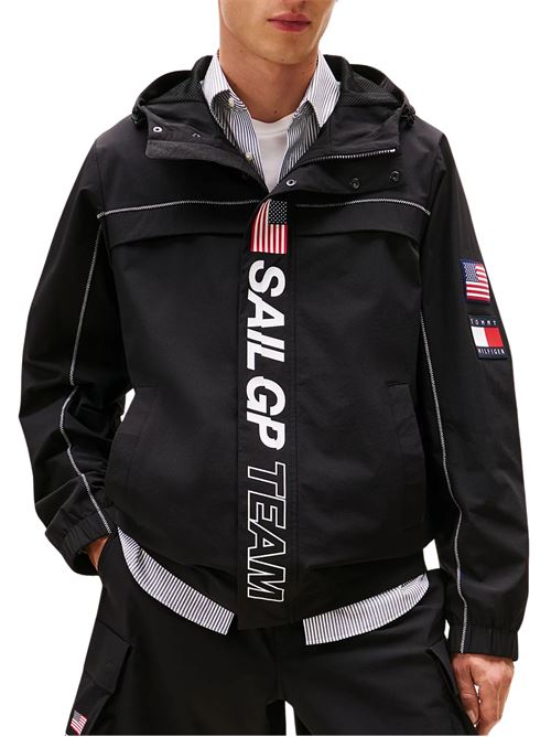 Giubbetto nero unisex in nylon Tommy Hilfiger | Capispalla | MW0MW41413BDS