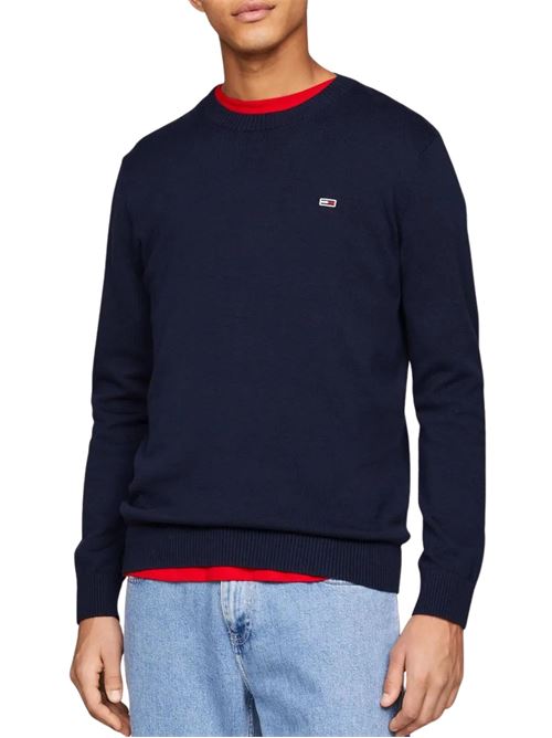 Maglioncino blu in cotone Tommy Jeans | Maglie | DM0DM18895C1G