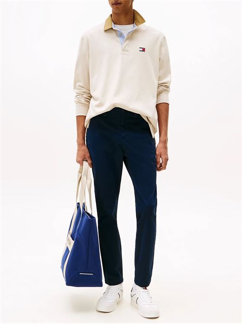 Pantalone blu in cotone Tommy Jeans | Pantaloni | DM0DM20282C1G