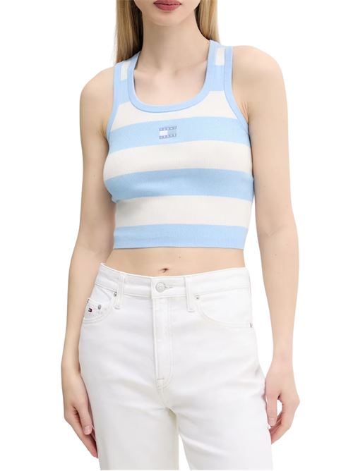 Canotta corta a righe Tommy Jeans | T-shirt | DW0DW20969C1T
