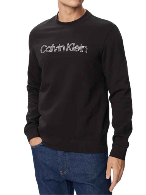 Felpa girocollo con logo Calvin Klein | Felpe | LV04RG281GUB1