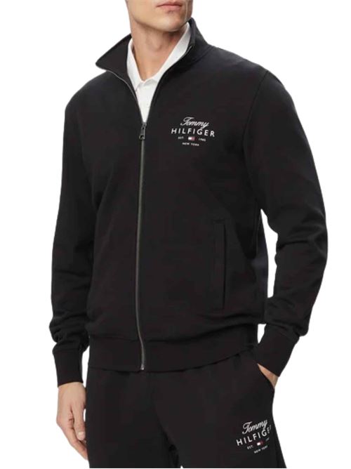 Felpa con zip Tommy Hilfiger | Felpe | MW0MW43219BDS
