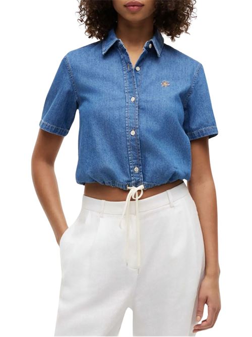 Camcia in denim con coulisse Tommy Hilfiger | Camicie | WW0WW499821A5