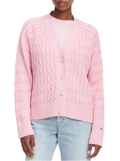 Cardigan a trecce Tommy Hilfiger | Maglie | WW0WW50078TOL
