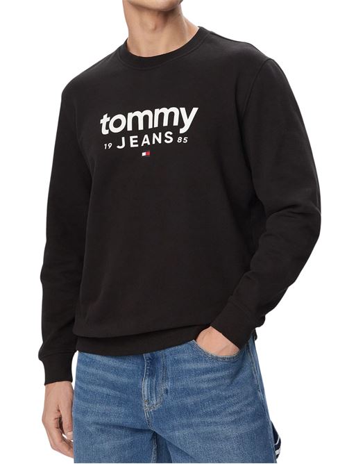 Felpa girocollo con logo Tommy Jeans | Felpe | DM0DM23392BDS