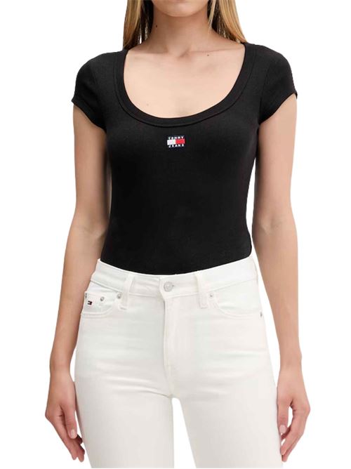 T-shirt silm fit a costine Tommy Jeans | T-shirt | DW0DW22793BDS