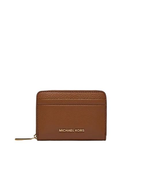 Porta carte jet set cognac in pelle Michael Kors | Porta carte | 32T4GJ6Z5L230