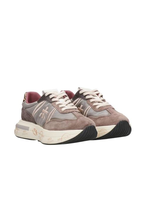 Sneaker donna grigio in pelle Premiata | CASSIE7003