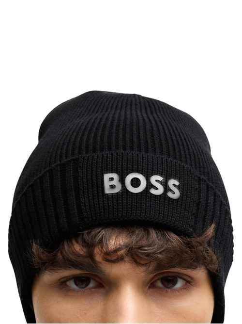 Berretto in cotone e lana vergine con logo Boss Green | Cappelli | 50499423001
