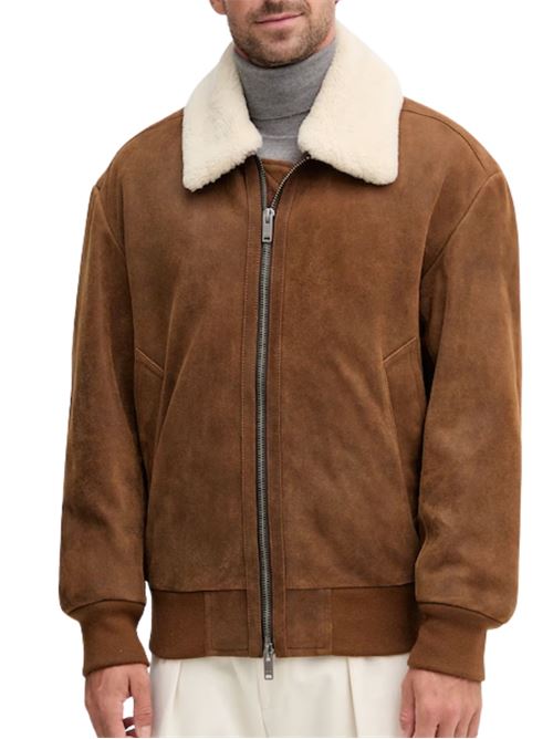 Giubbotto in pelle Boss Orange | Capispalla | 50547567241