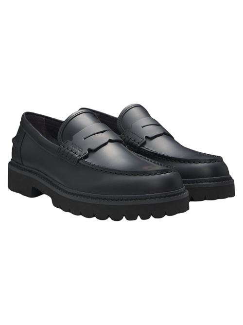 Mocassini in pelle con carrarmato Boss Red | Scarpe | 50552688001