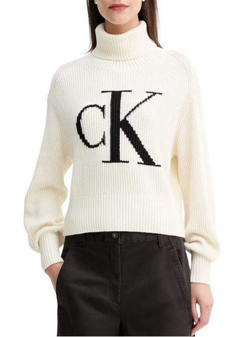 Maglione a collo alto con logo Calvin Klein Jeans | Maglie | LV047D349G101