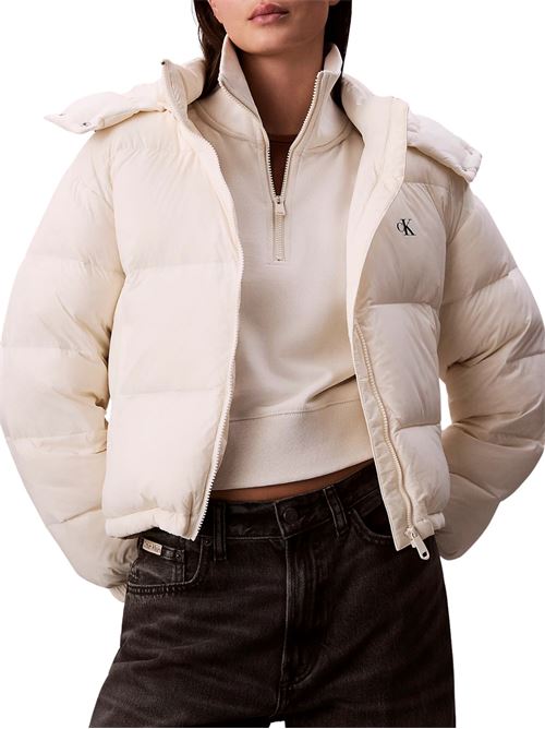 Piumino d'anatra panna Calvin Klein Jeans | Capispalla | LV047D501GVDV