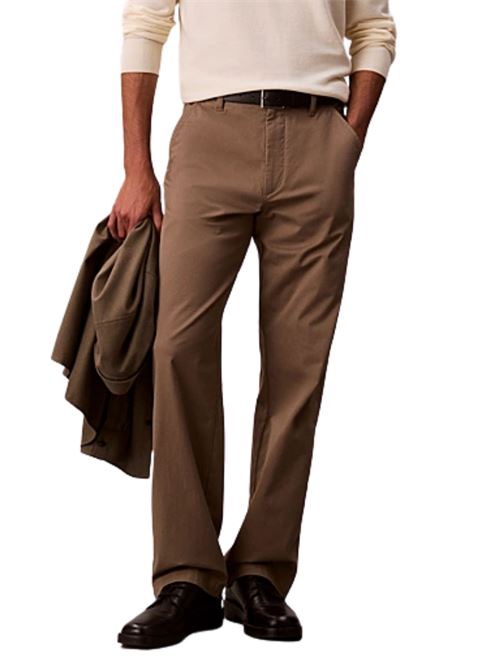 Pantalone chino in twill regular fit Calvin Klein Jeans | Pantaloni | LV04RB602GGPF