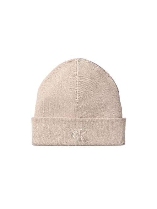 Cappellino in viscosa beige Calvin Klein | Cappelli | LV04D8020GRMU
