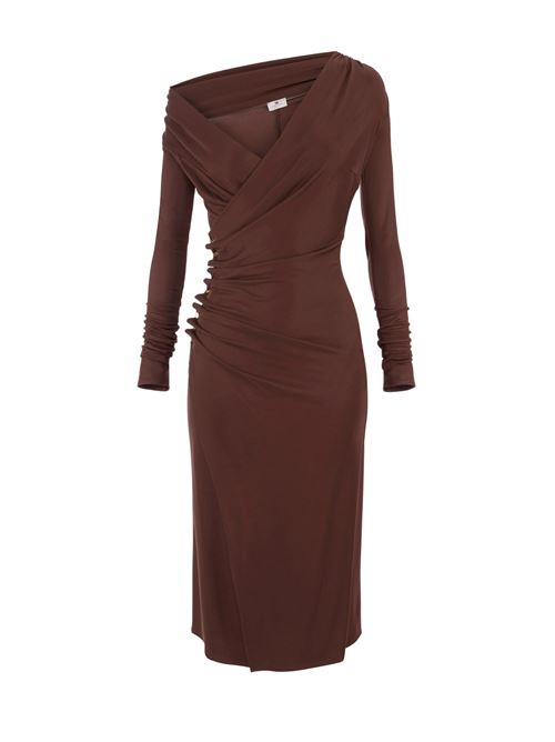 Abito in jersey marrone Elisabetta Franchi | Abiti | AB82257E2EA5