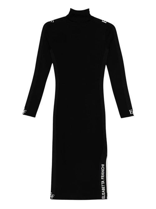 Abito nero in viscosa Elisabetta Franchi | Abiti | AM03S56E2EF3