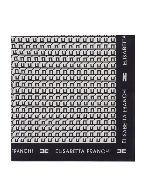 Foulard nero in seta Elisabetta Franchi | Foulard | FO15F56E2EF1