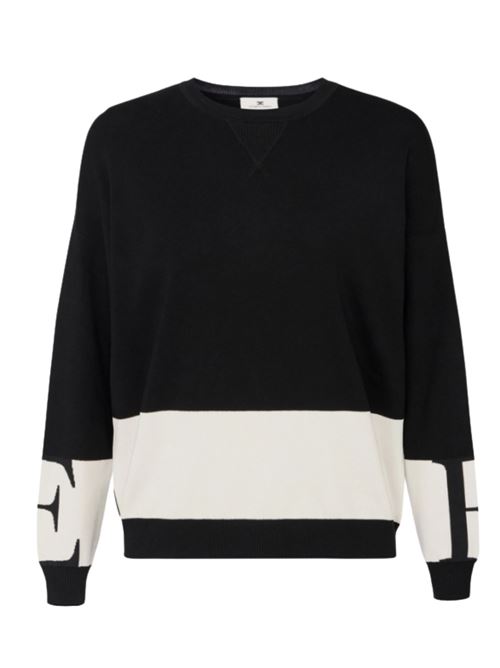 Maglia nera in viscosa Elisabetta Franchi | Maglie | MK01S56E2EF3