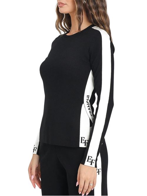 Maglia nera in viscosa Elisabetta Franchi | Maglie | MK03S56E2EF3