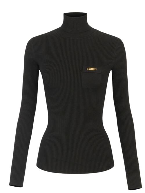 Maglia nera in lyocell Elisabetta Franchi | Maglie | MK11B56E2110