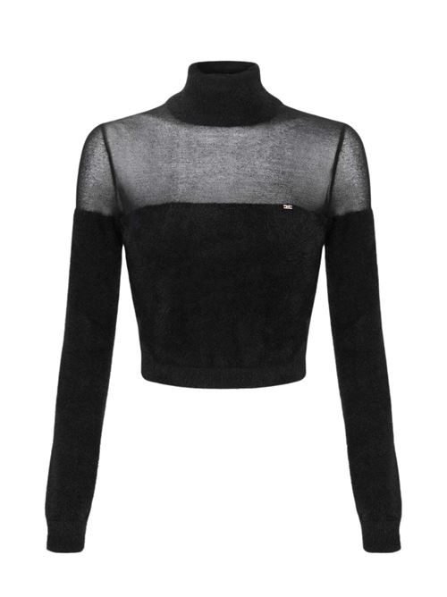 Dolcevita in maglia con logo gioiello Elisabetta Franchi | Maglie | MK54T57E2110