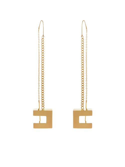 Orecchini dorati in ottone Elisabetta Franchi | Orecchini | OR16A56E2U95