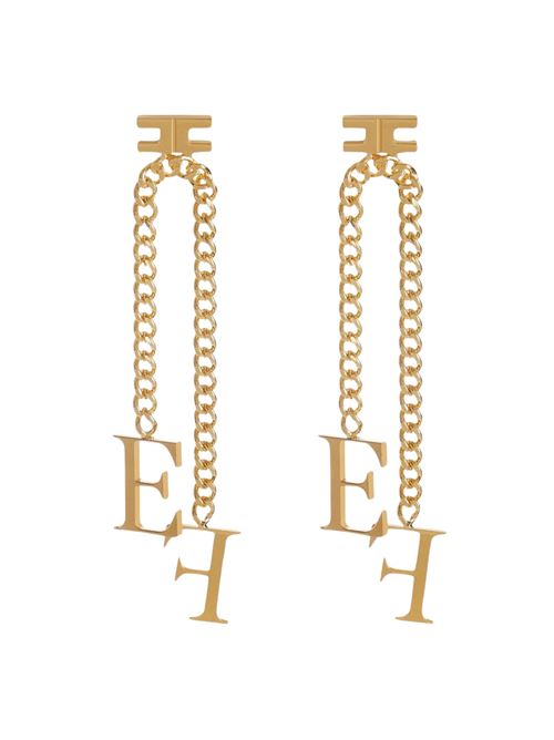 Orecchini dorati in ottone Elisabetta Franchi | Orecchini | OR17A56E2U95