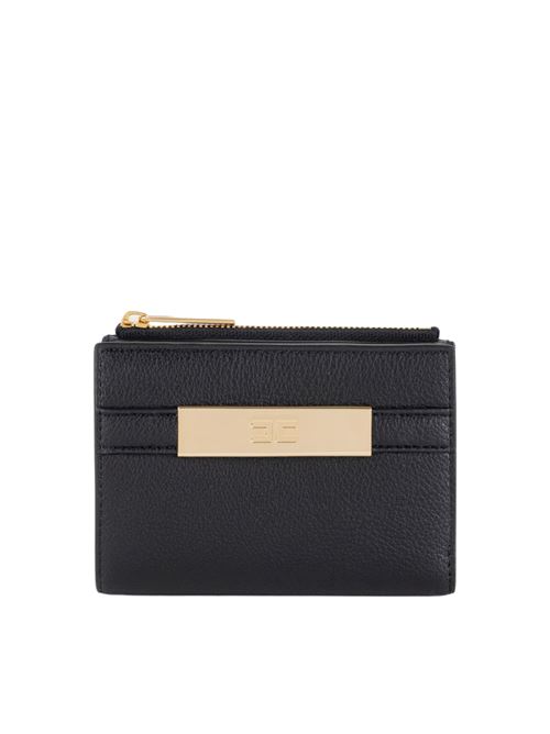 Portafoglio nero in similpelle Elisabetta Franchi | Portafogli | PF61A56E2110