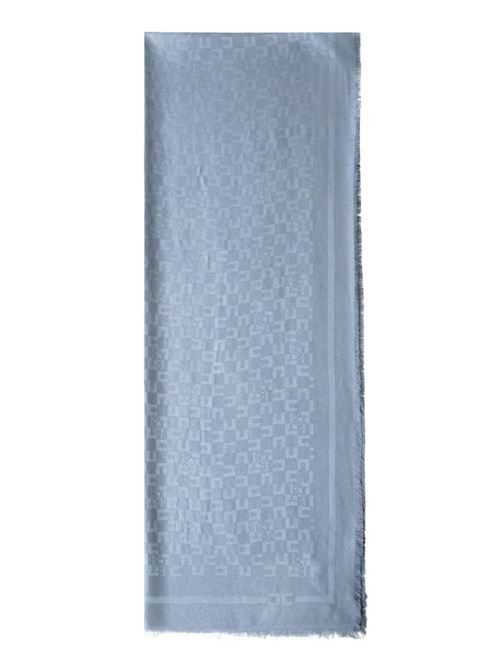 Sciarpa azzurra in viscosa Elisabetta Franchi | Sciarpe | SC11F56E2EA7