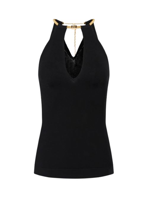 top in maglia con snake gioiello Elisabetta Franchi | Maglie | TK55S56E2110