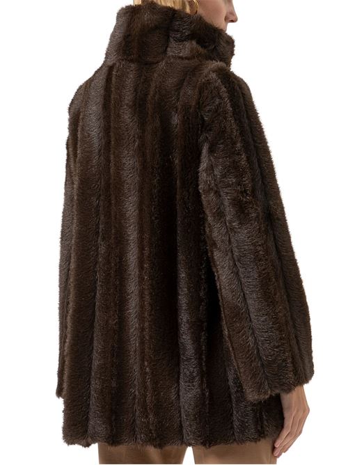 Giacca marrone in ecopelliccia Fracomina | C4002O44501397