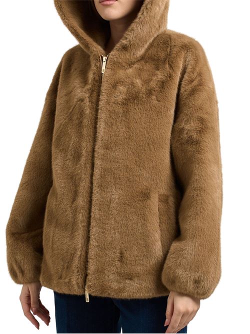 Bomber cammello in ecopelliccia Fracomina | C4004O44501093
