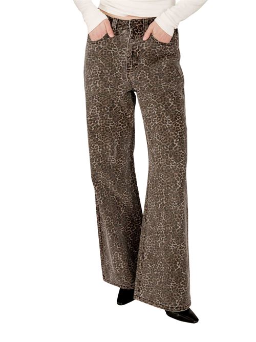 Pantaloni larghi con stampa leopardata Grace & Mila | Jeans | FW2513028LEO