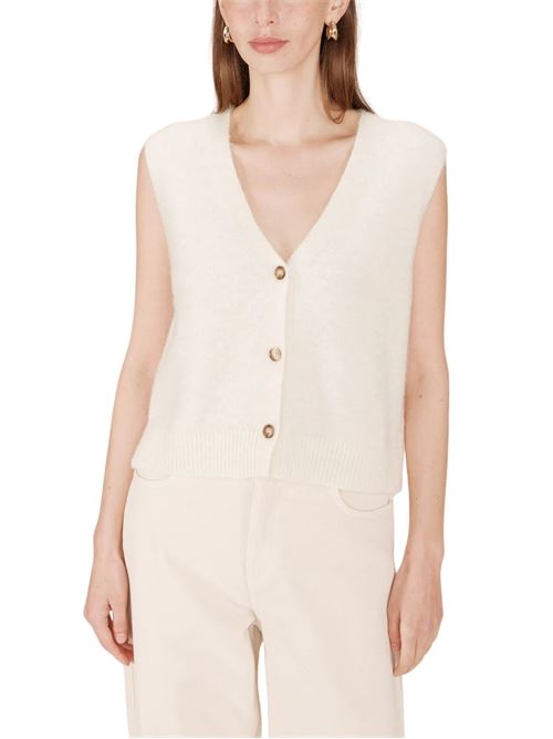 Cardigan senza maniche in lana e mohair Grace & Mila | Maglie | FW2517108IV