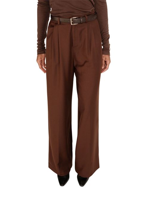 Pantaloni sartoriali fluidi Grace & Mila | Pantaloni | FW2523028CHOC