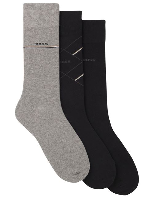 Calza giftbox 3pz. Hugo Boss | Calzini | 50547840001