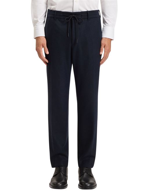 Pantalone slim fit in flanella Hugo Boss | Pantaloni | 50551542404